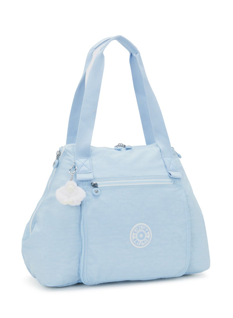 Kipling Wellness Art M Frost Blue Bl Large Tote Bag