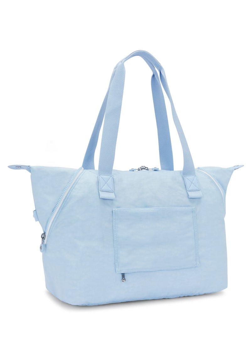 Kipling Wellness Art M Frost Blue Bl Large Tote Bag