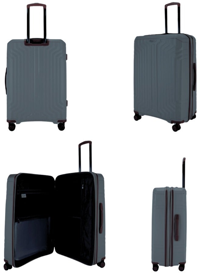 Sonada Unbreakable Luggage Unisex ,Double Zipper ,Expandable, TSA Lock With 4 Double Silent Wheels Set of 4 (Black)