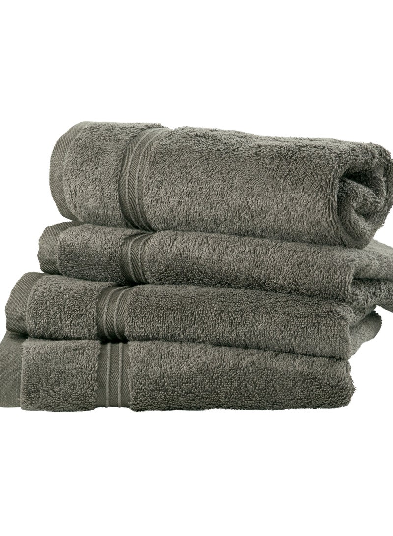 Bliss Casa 4-Piece 100% Combed Cotton Hand Towels - 550 GSM Quick Dry Highly Absorbent Hand Towel Set - Thick Soft Hotel Quality Towels for Hand And Spa 16x28 Inch