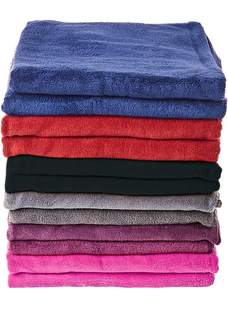 Ultra Soft Microfiber Hand Towel Face Towel Cleaning Towel Set- 12-Piece