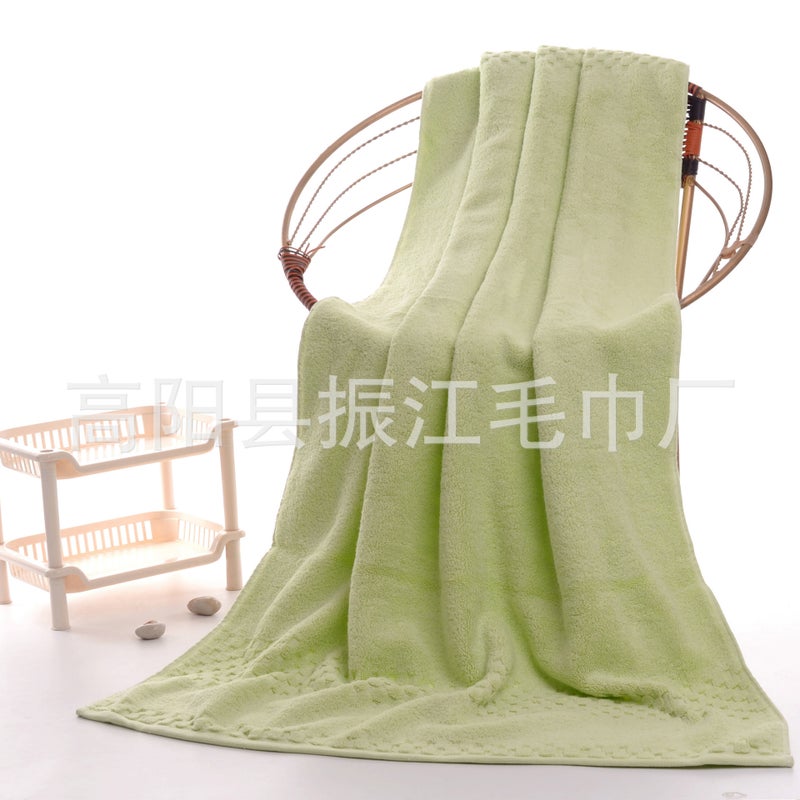 Cross-Border Factory Direct cotton increase thick bath towel towel foreign trade export 90 180 gift Hotel Green