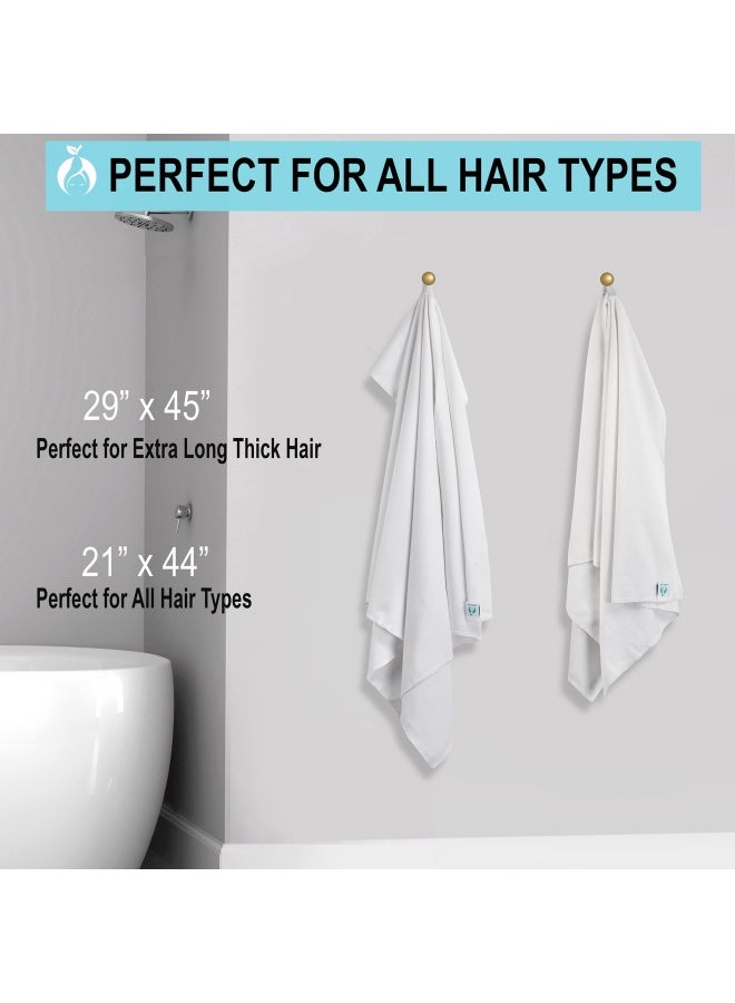 Hair Repear Ultimate Hair Towel - Anti Frizz Absorbent Premium Cotton Product To Enhance Your Healthy Natural Hair Perfect For Plopping Wrapping Scrunching Curly Wavy Or Straight Hair - Large 29X45In