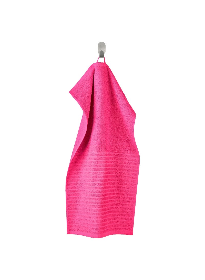 Hand Towel Soft and Absorbent Bathroom Essential Bright Pink 40x70 cm