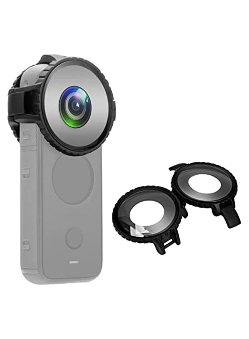 Durable Waterproof Lens Protectors for Insta360 One X2 Underwater Use High Transmittance Camera Lens Cover Supports 10m Diving