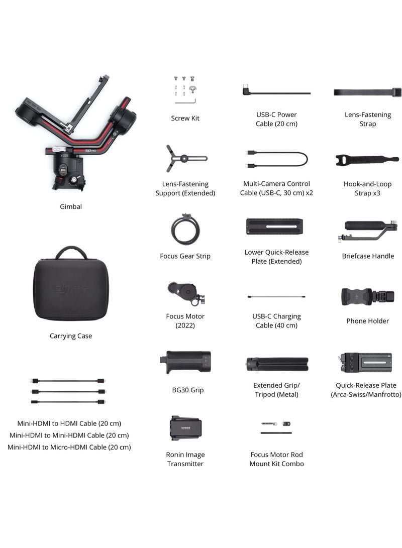 DJI RS3 Pro Combo 3-Axis Gimbal Stabilizer for DSLR & Cinema Camera