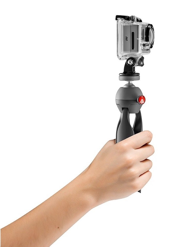 Manfrotto MKPIXIEX-BK PIXI Xtreme Mini Tripod with Head for GoPro Cameras