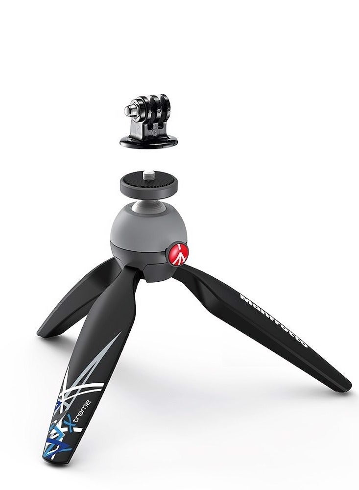 Manfrotto MKPIXIEX-BK PIXI Xtreme Mini Tripod with Head for GoPro Cameras