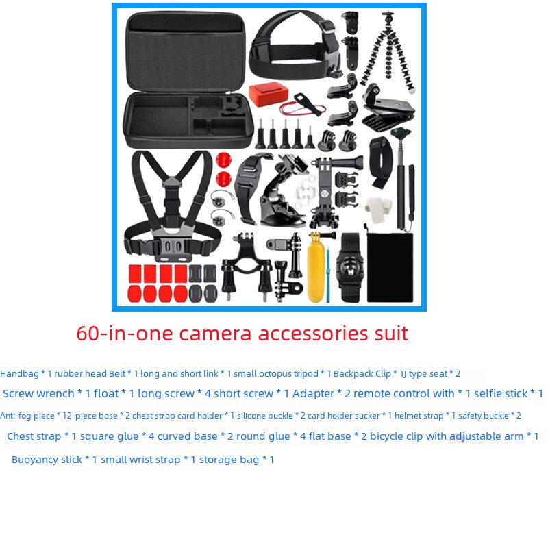 60-in-1 GoPro Hero 11/10/9 Accessory Kit with Large Case