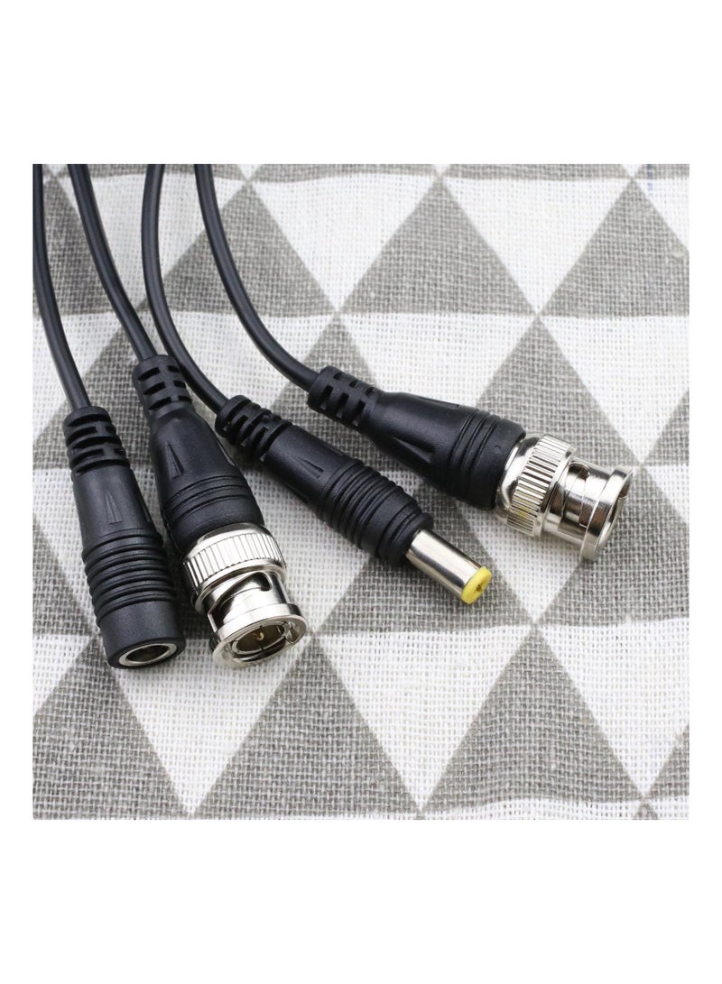 4-Pack Passive Video Balun, RJ45 to BNC Transceiver for 1080p-8MP, DC Power, Supports All Video Devices, Cameras, Monitors, DVRs, and Video Recorders, Durable Plastic and Metal Construction.