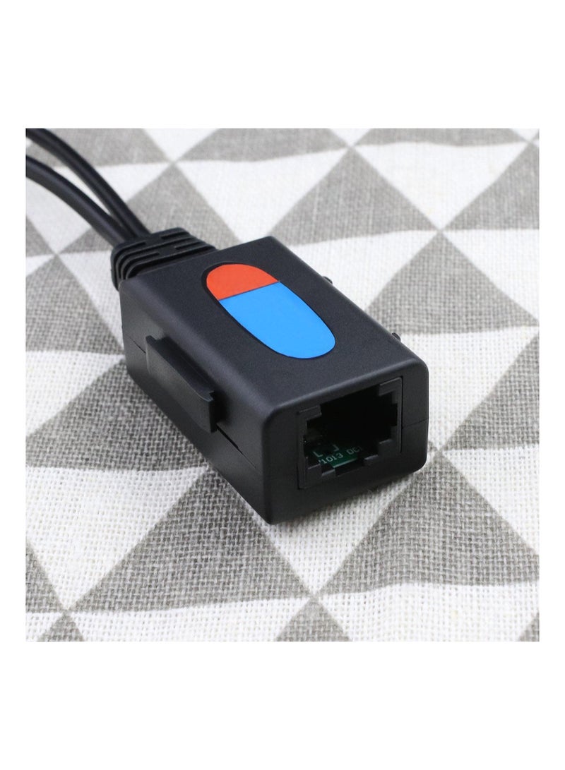 4-Pack Passive Video Balun, RJ45 to BNC Transceiver for 1080p-8MP, DC Power, Supports All Video Devices, Cameras, Monitors, DVRs, and Video Recorders, Durable Plastic and Metal Construction.