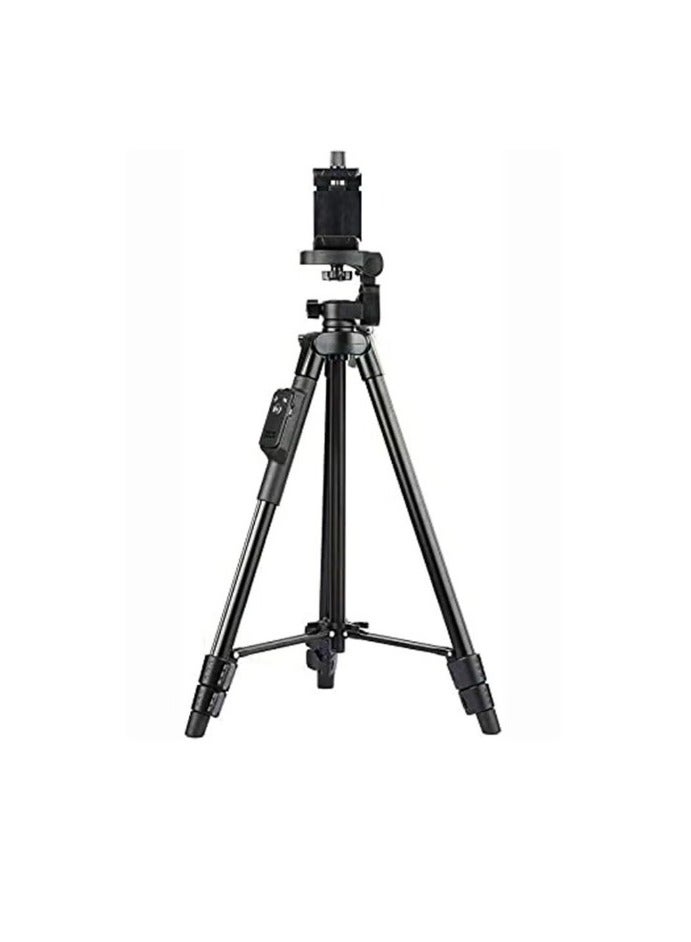 VCT-5208 Portable Tripod Stand With Remote Shutter Black