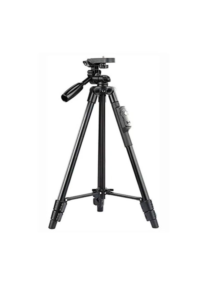 VCT-5208 Portable Tripod Stand With Remote Shutter Black