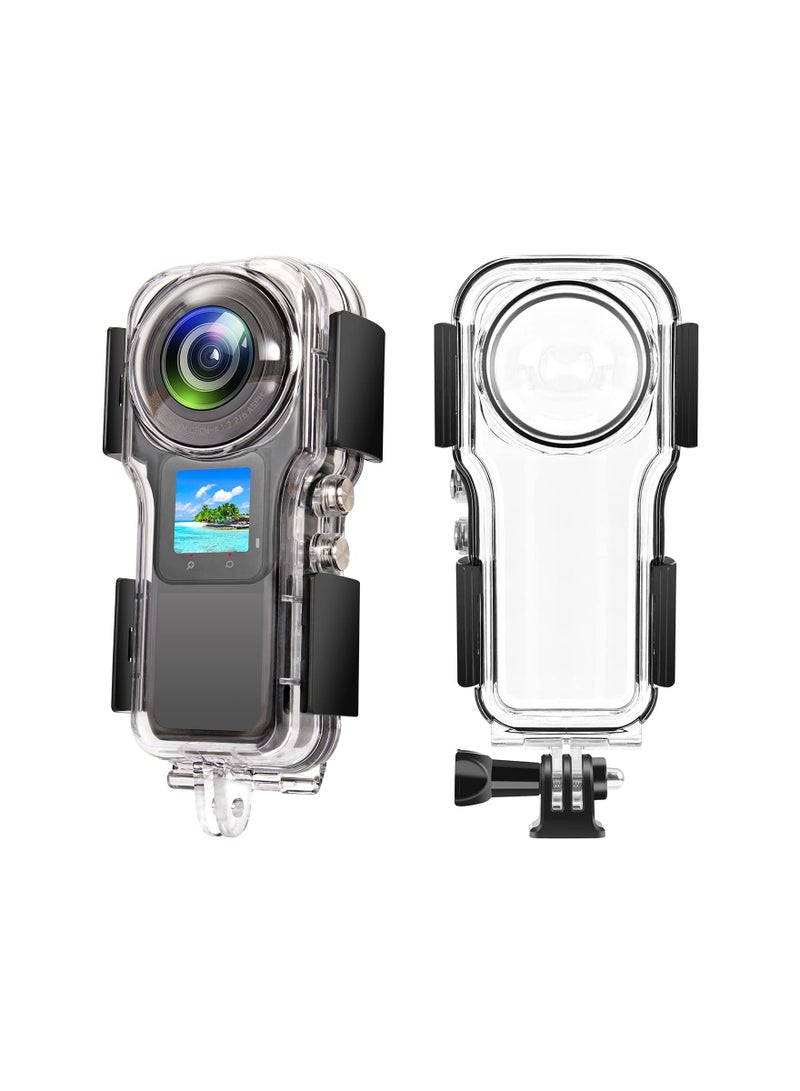 40M/131FT Waterproof Housing Case for Insta360 One RS 1-Inch 360 Edition, Underwater Photography Protective Case with Bracket Accessories for Diving and Adventure.