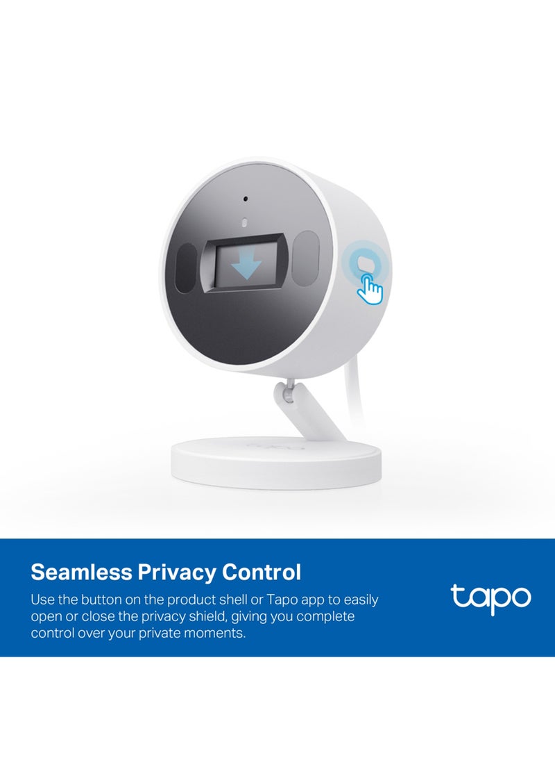 Tapo C125, WiFi Security Camera, 2K Resolution, Physical Privacy Mode, Starlight Sensor, Intelligent AI Detection and Notification, Compatible with Alexa & Google Assistant