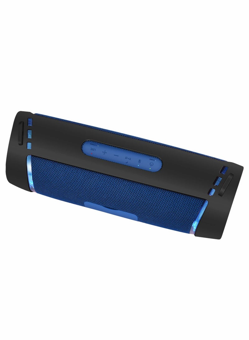 Silicone Case with Shoulder Strap for Sony SRS-XB43 Extra BASS Speaker, Flexible Carrying Case, Protect Pouch Sleeve, Shockproof and Non-Slip Travel Silicone Protective Cover -Black