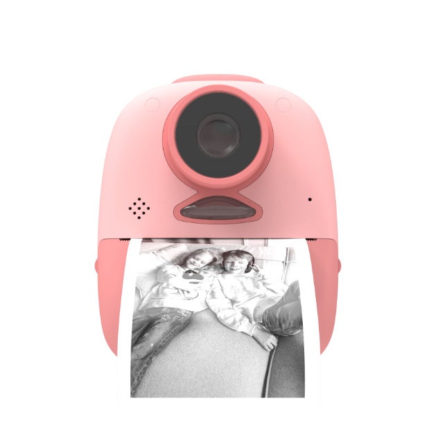 Delanda Mini Instant Camera Dual Lens HD Kids Toy Pink