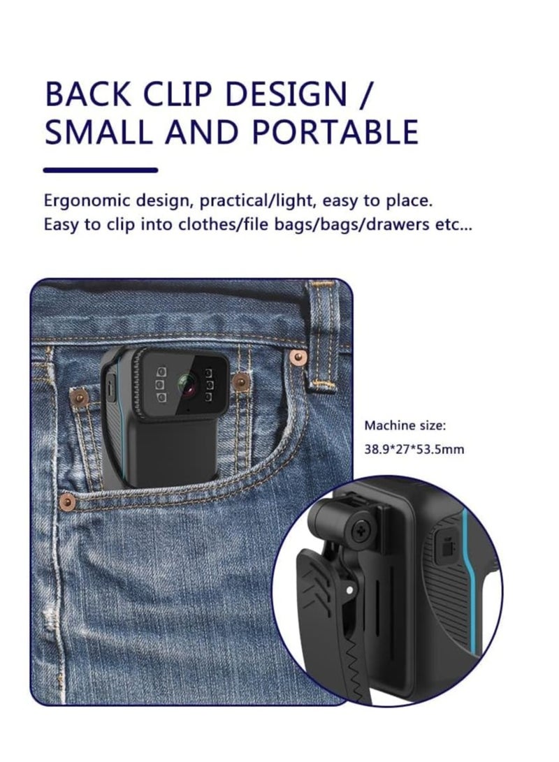 Wearable Mini WIFI Body Camera with Night Vision and Audio Recording for Law Enforcement and Security