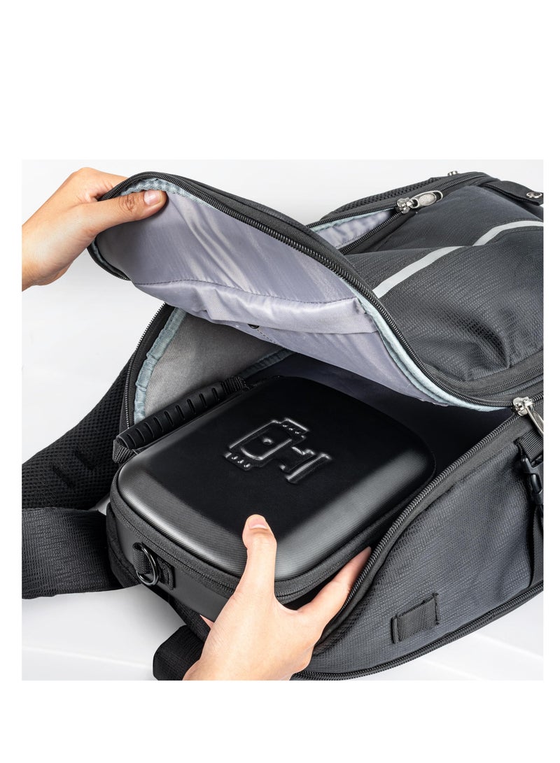 Portable PU Storage Case for DJI Osmo Pocket 3, Protective Bag with Shoulder Straps, Bi-directional Zip, Ideal for Creator Combo Accessories, Smooth and Non-snagging Design.