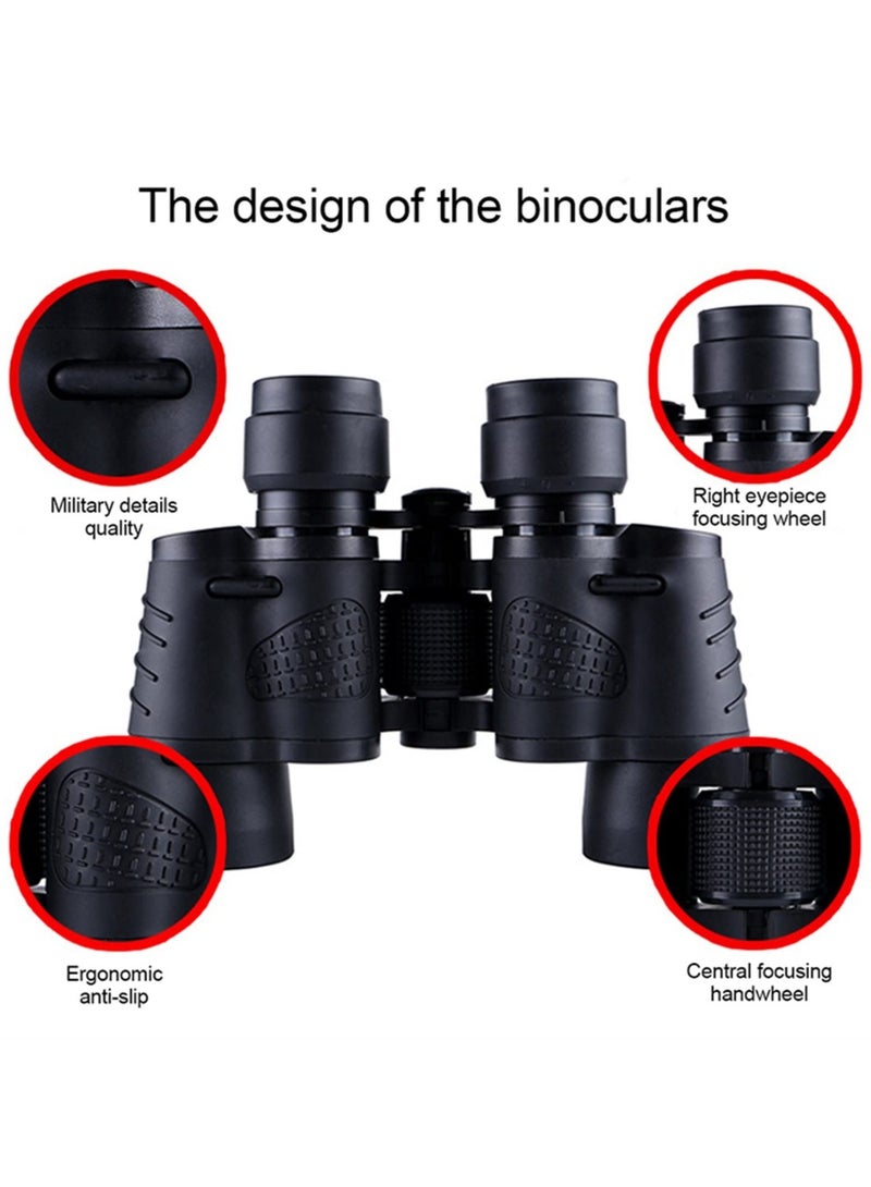 10X50 Binoculars Outdoor Sports HD Sight Professional/Daily for Adults Bird Watching Travel Hunting Football