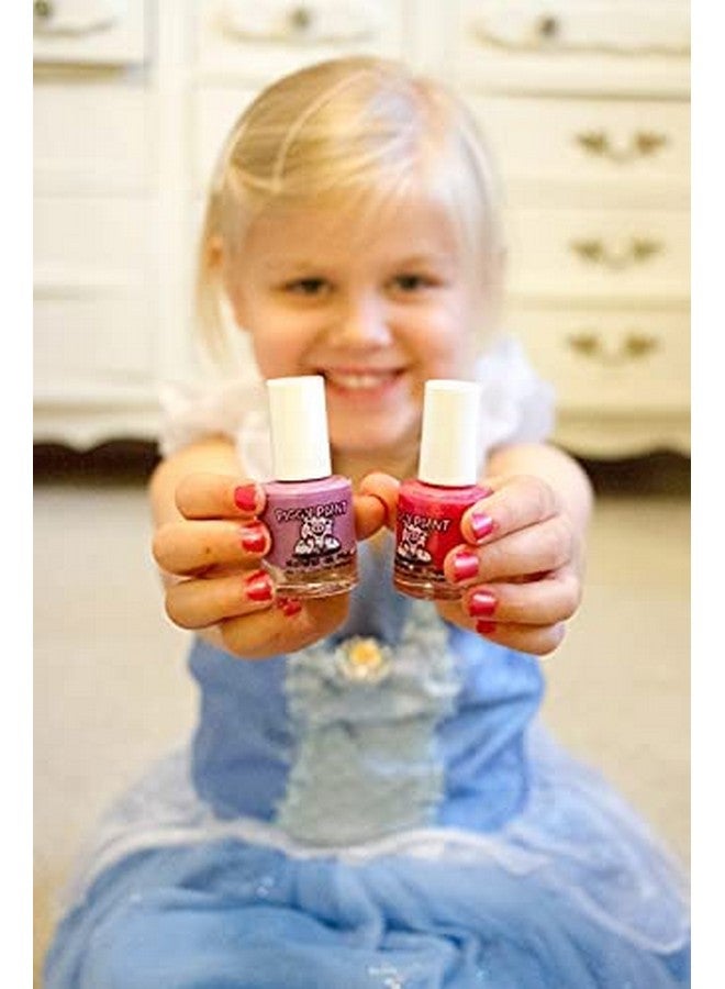 100% Non-Toxic Girls Nail Polish - Safe, Chemical Free Low Odor For Kids, Scented 4 Polish Set