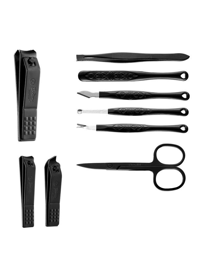 Manicure Set Nail Clippers Set Gifts For Men/Women Professional Pedicure Kit Nail Scissors Grooming Kit Personal Care Tool Kit Nail Tools With Black Leather Travel Case