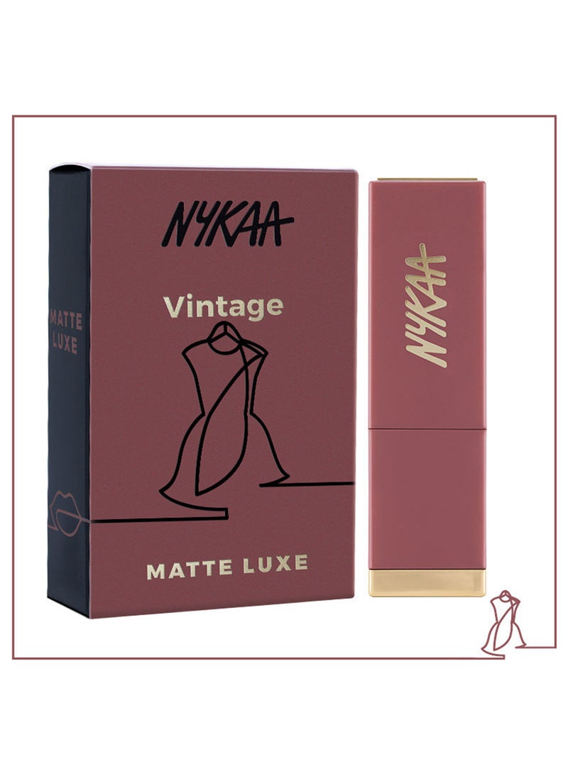 Brown Matte Luxe Lipstick Nude Pink Vintage For Velvel Matte Finishhigh