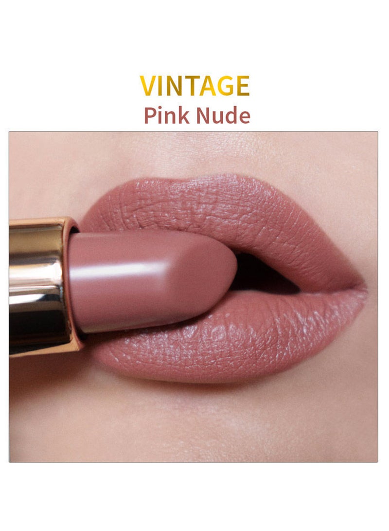 Brown Matte Luxe Lipstick Nude Pink Vintage For Velvel Matte Finishhigh