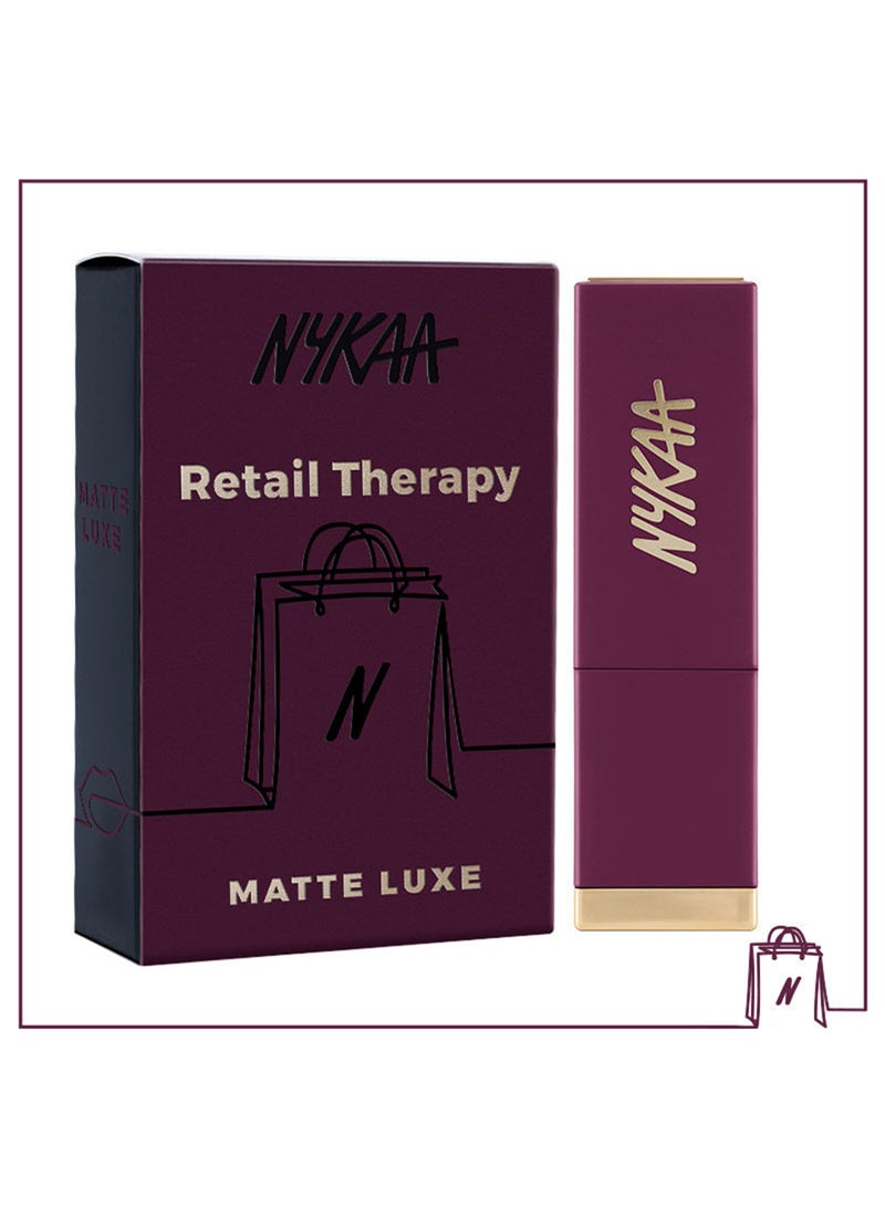 Brown Matte Luxe Lipstick Pink Retail Therapy For Velvel Matte Finishhigh