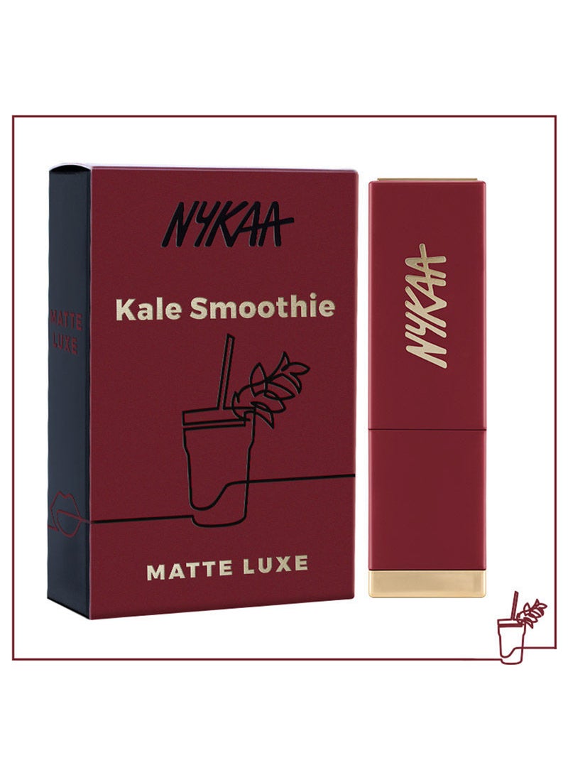 Brown Matte Luxe Lipstick Red Kale Smoothie For Velvel Matte Finishhigh