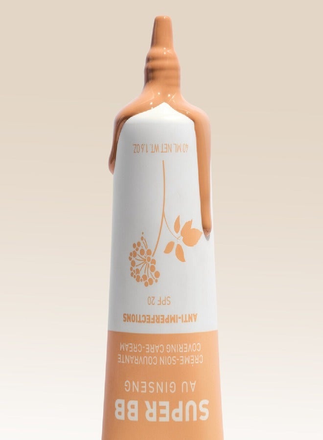 ERBORIAN Super BB Cream Au Ginseng Caramel 15ml - High Coverage, Flawless Finish