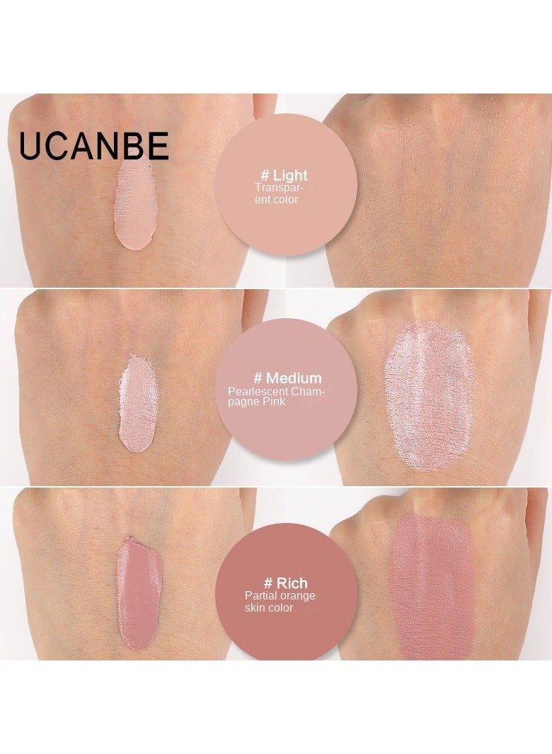 UCANBE 3-Piece Lightweight Eye Primer Set for Crease-Proof & Brightening Effect