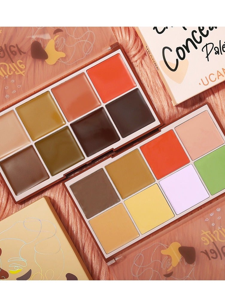 UCANBE Multi-Color Concealer Palette for Precise Coverage & Natural Contouring