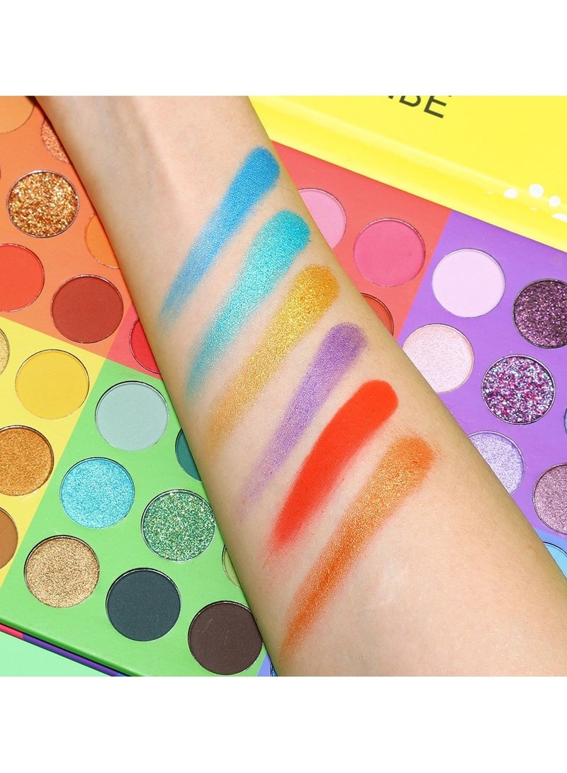 UCANBE 54-Color Splashy Candies Eyeshadow Palette for Vibrant Candy-Inspired Makeup