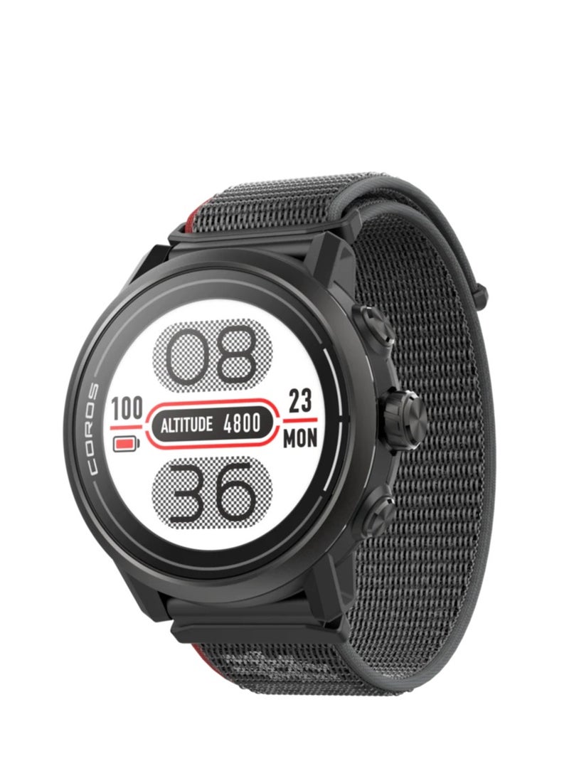 Apex 2 GPS Outdoor Watch, Premium GPS Sport Watch, GPS Adventure Watch, Heart Rate Monitor Black