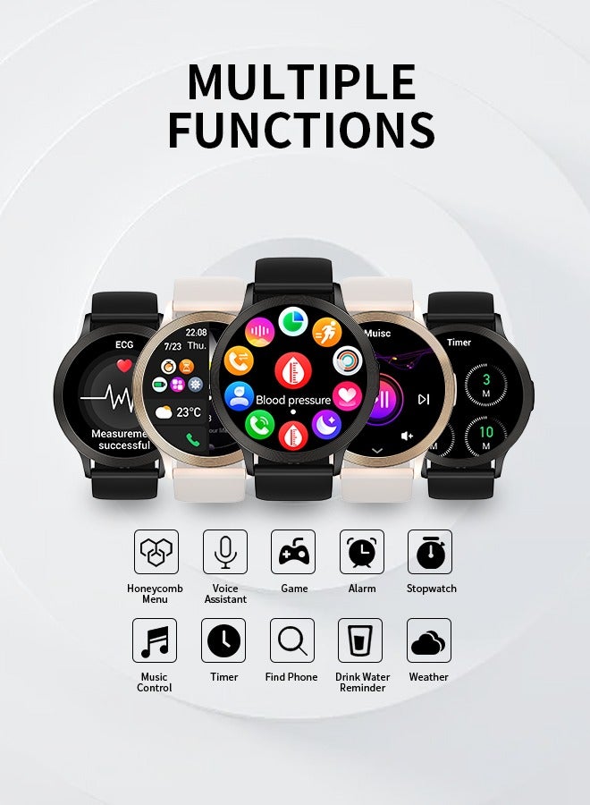 Korean Brand S5 Smart Watch, Smart Watch for men, Waterproof Fitness Watch, Bluetooth Calling, Compatible with Android and iOS, Aluminum Alloy Ultra-Light Frame, 1.43