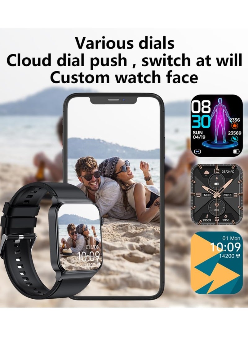 Smart Watch for All, Bluetooth Enabled, Fitness Tracker with Heart Rate and Blood Oxygen Monitoring, Waterproof Pedometer for Android and iOS