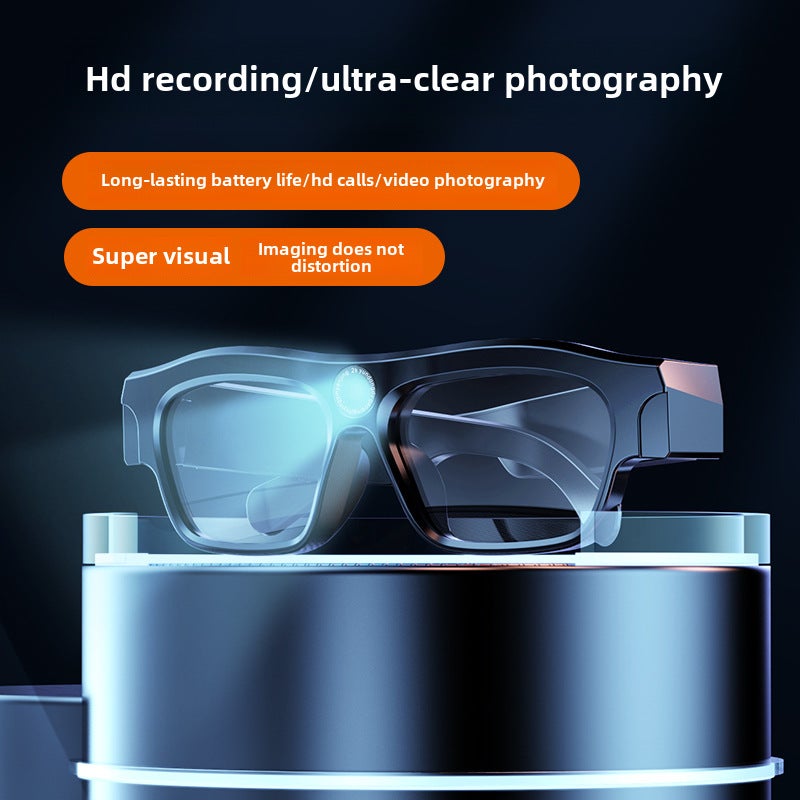 4K Ultra-Clear Bluetooth Fashion Glasses with Camera Black 128g