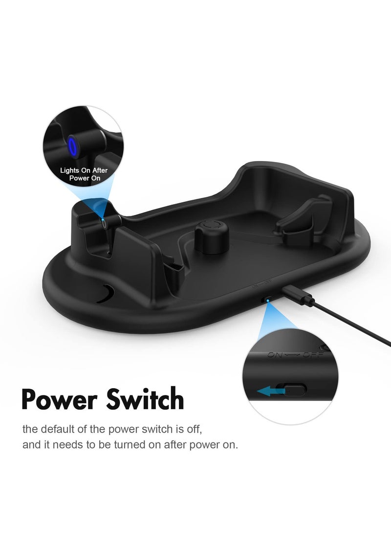 Charging Dock for Oculus Quest 2, Touch Controller and Headset Placement Display Stand Contact Charging Table Stand Auto-attached USB-C Magnetic Charging