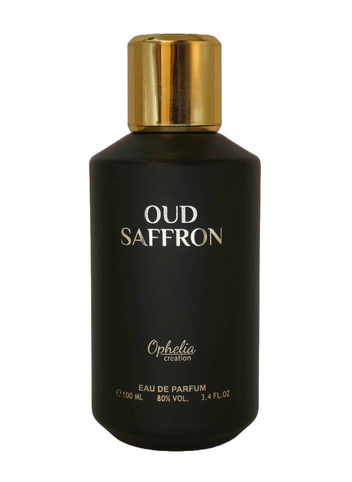 Oud Saffron Perfumes for Men and Women (100ml)| Long Lasting Fragrance with Blend of Woody Oud and Spicy touch