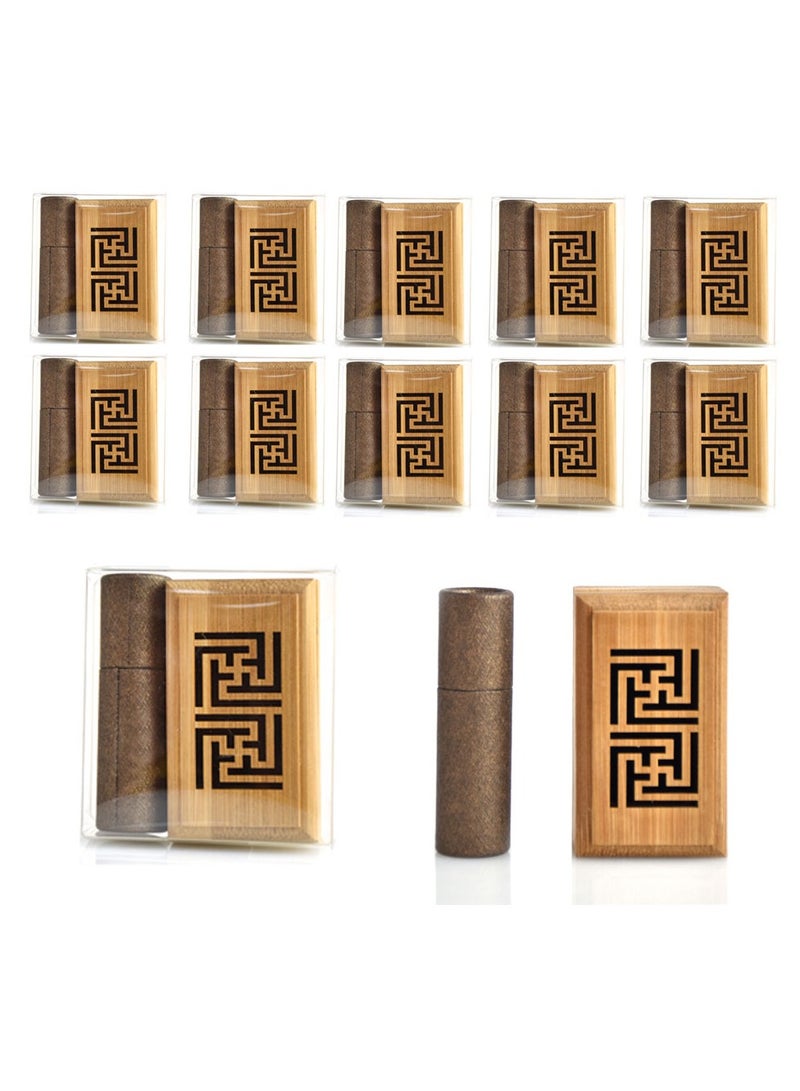 Bakhoor BoSidin – 1 dozen Mini Incense Burner Gift Set with 10pcs 2mm Oud Sticks