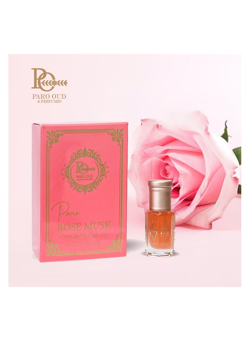 ACTIVE ROSE MUSK I PARO OUD I Musk Attar I Floral Attar I Alcohol-Free Perfume I Unisex Attar I All-Day Wear I Travel-Friendly Size I Wedding Attar I Attar for Men I Attar for Women  Alcohol-free attar oil for men and women I Pure and natural attar oil with long-lasting scent