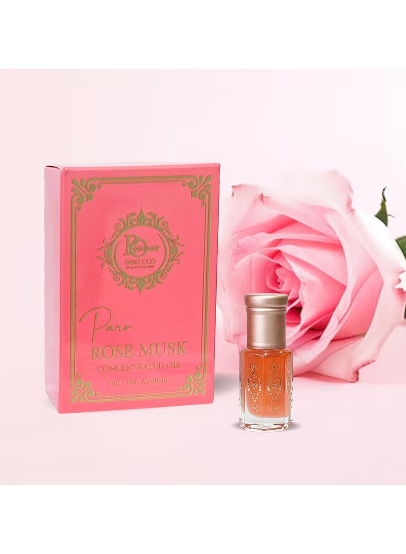 ACTIVE ROSE MUSK I PARO OUD I Musk Attar I Floral Attar I Alcohol-Free Perfume I Unisex Attar I All-Day Wear I Travel-Friendly Size I Wedding Attar I Attar for Men I Attar for Women  Alcohol-free attar oil for men and women I Pure and natural attar oil with long-lasting scent