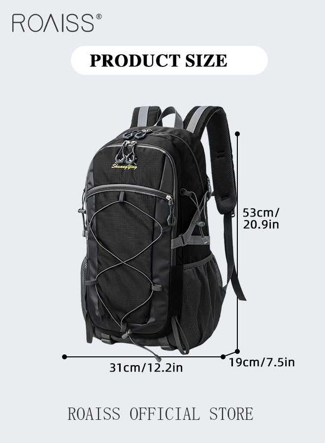 Lightweight Travel Backpack for Men with Multiple Pockets Large Capacity Waterproof Hiking Backpack Multifunctional Portable Outdoors Sports Daypack for Camping or Climbing