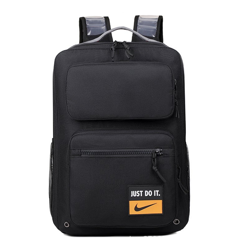 Backpack Sports Big High School Junior High School Student Schoolbag Campus Leisure Computer Travel Basketball Large Capacity Air Cushion Backpack 5357 black