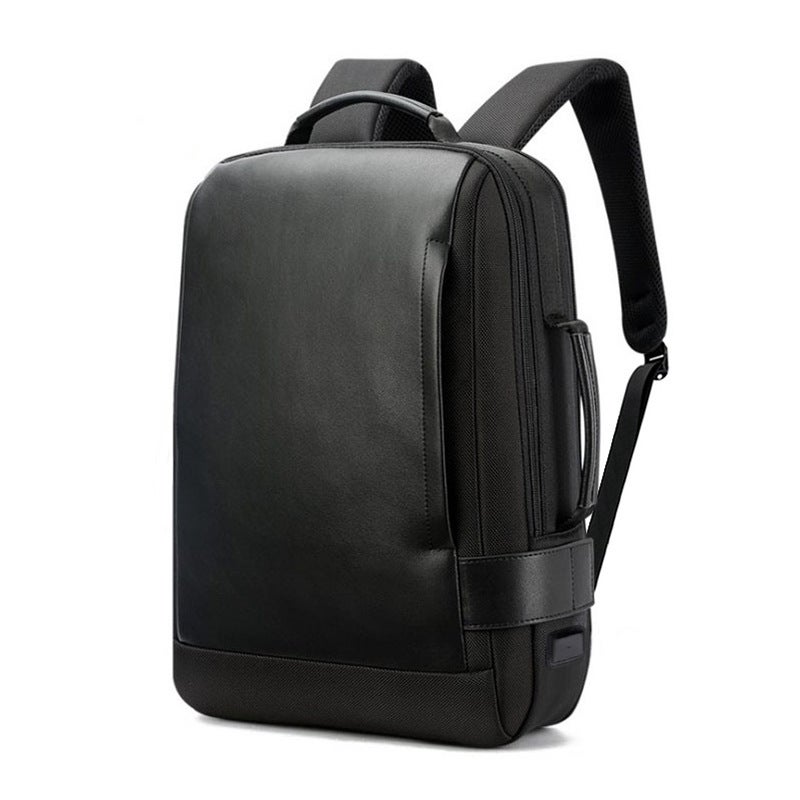 Expandable Business Laptop Backpack Waterproof Black (spot, a generation of postage)