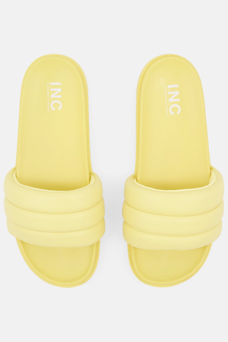 Kids Girl Slip On Slipper, Yellow