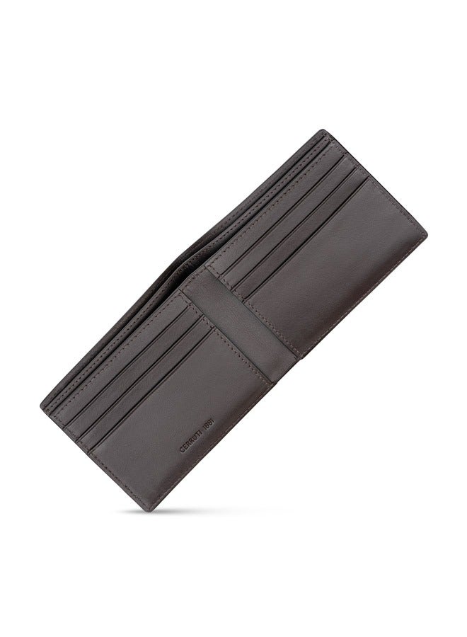 Pollock Brown Bifold Genuine Leather Wallet For Men With 6 Card Slots 110 MM- CEPU06861M-BRO