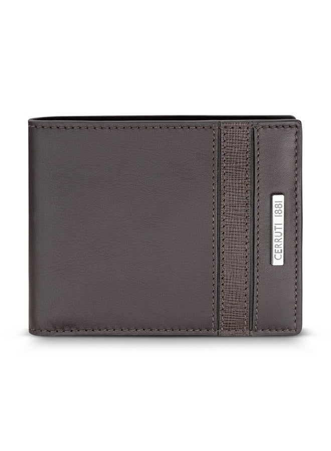 Pollock Brown Bifold Genuine Leather Wallet For Men With 6 Card Slots 110 MM- CEPU06861M-BRO