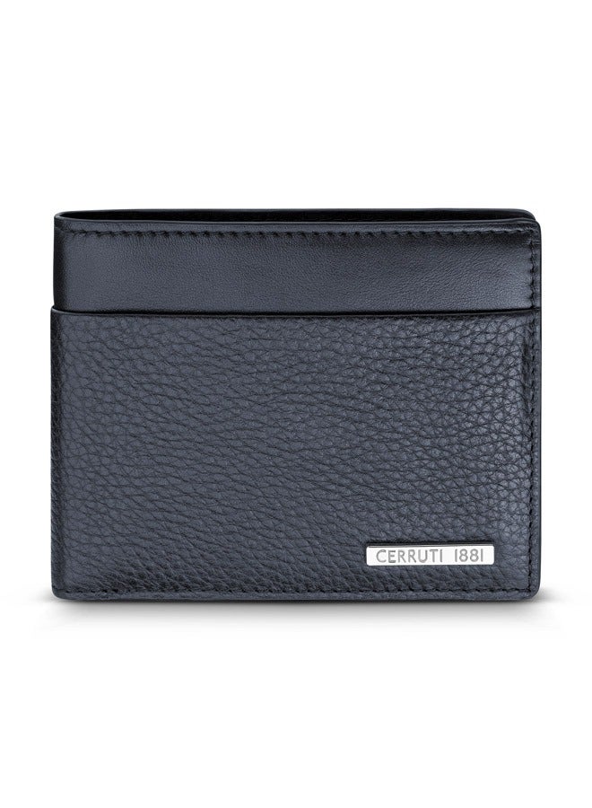 Cerruti 1881 Cannes Navy Bifold Genuine Leather Wallet For Men With 6 Card Slots 110 MM- CEPU06856M-BLU